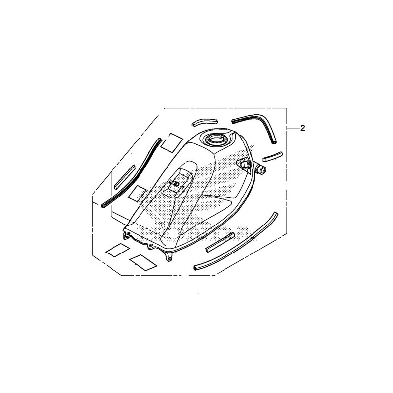 Топливный бак Honda CRF 250L 2017 2018 2019