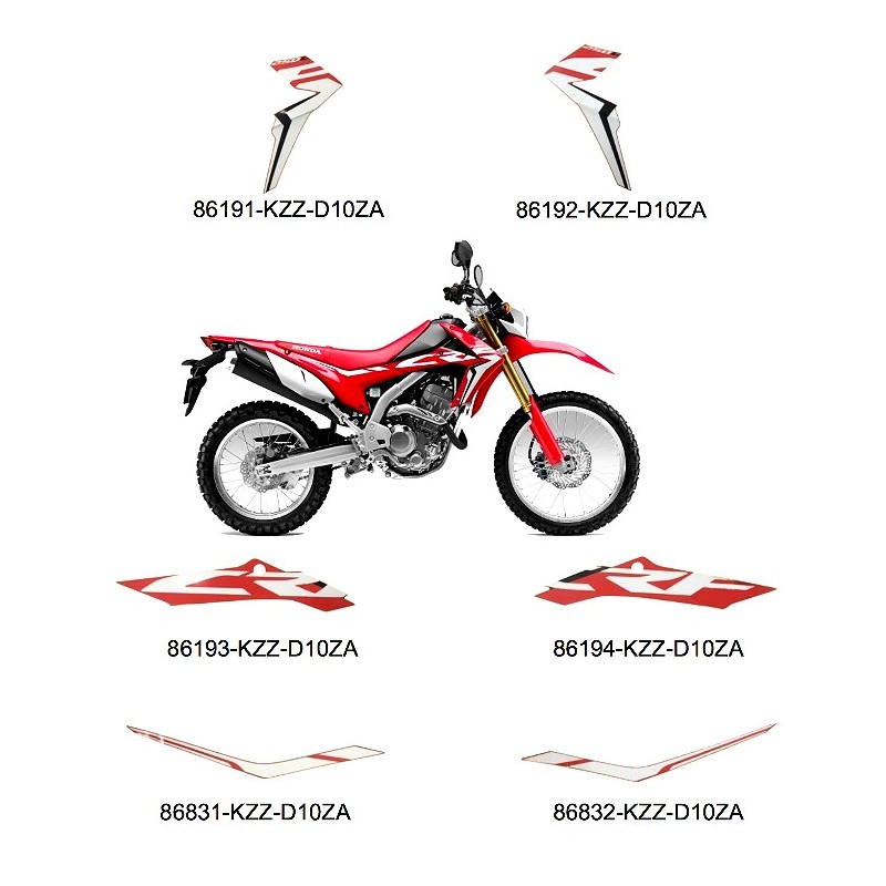 Декоративная полоса левой задней облицовки Honda CRF 250L 2017