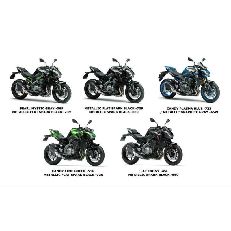 Комплект наклеек левой облицовки Kawasaki Z900 2017 2018 2019