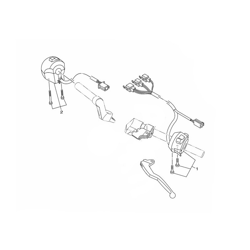 Левый блок переключателей руля Yamaha YZF R15