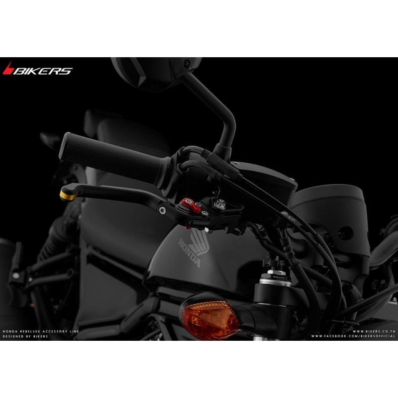 Чёрный складной регулируемый рычаг переднего тормоза BIKERS Honda CMX 500 Rebel