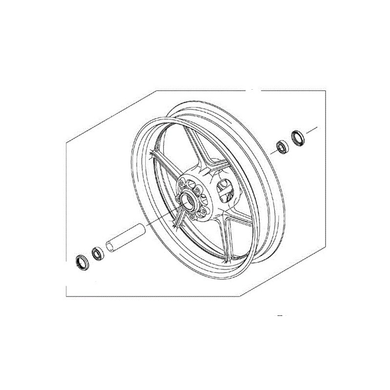 Переднее колесо Kawasaki Versys 650 2015/2026
