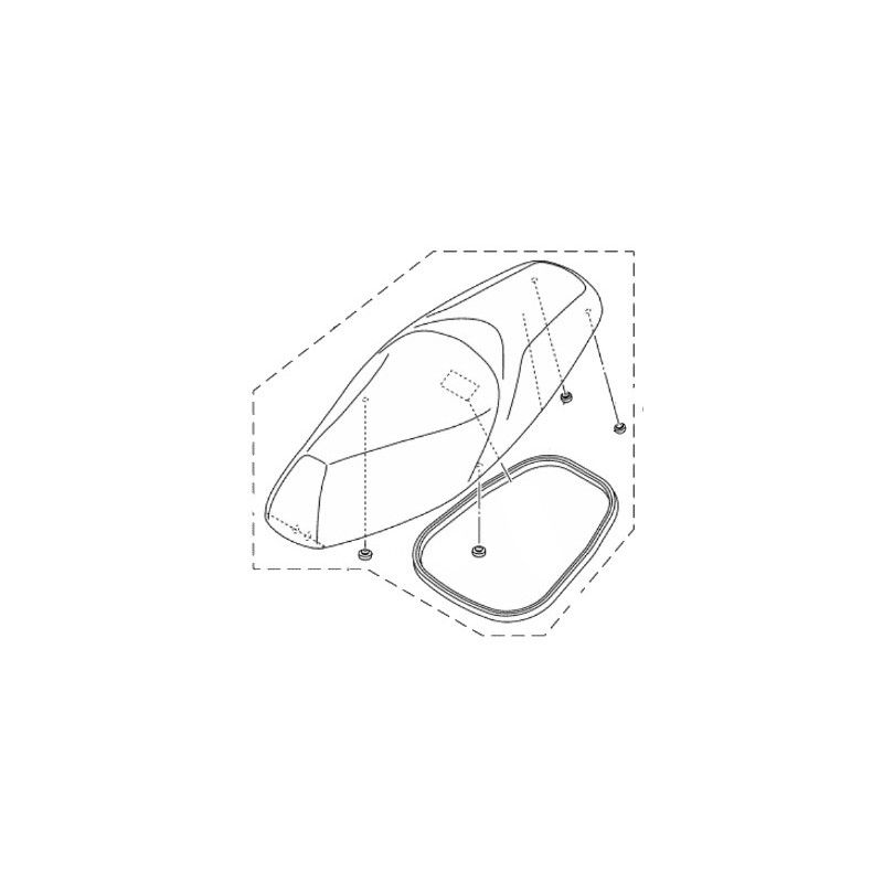 Двухместное сиденье Yamaha Tricity 125/150 2016/18
