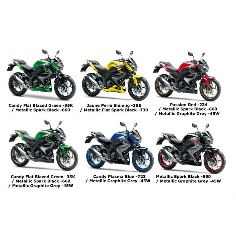 Левый нижний обтекатель Kawasaki Z300