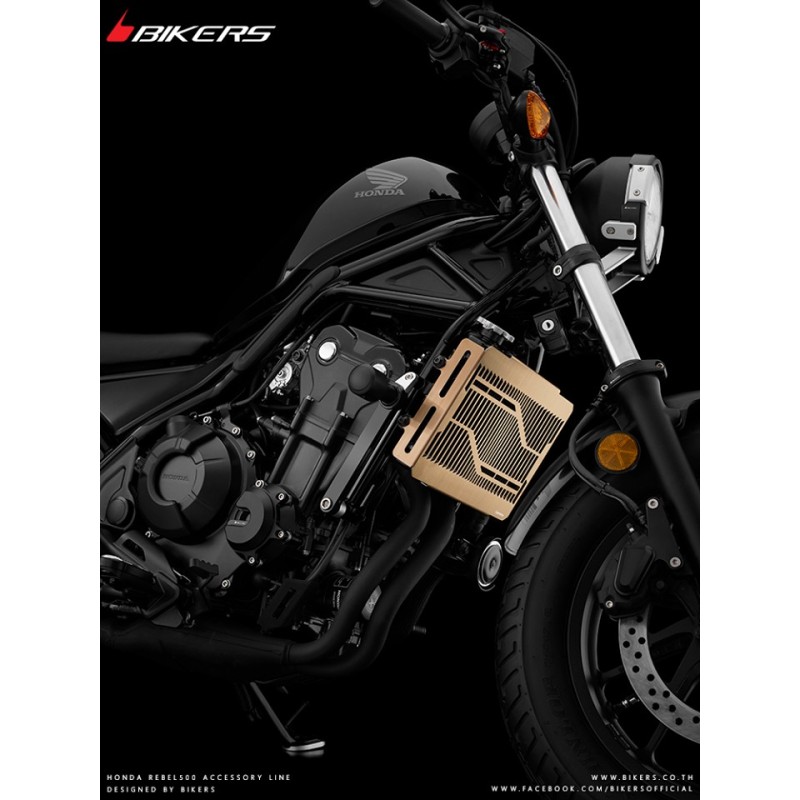 Защита радиатора из нержавеющей стали с титановым покрытием BIKERS Honda CMX 300 Rebel