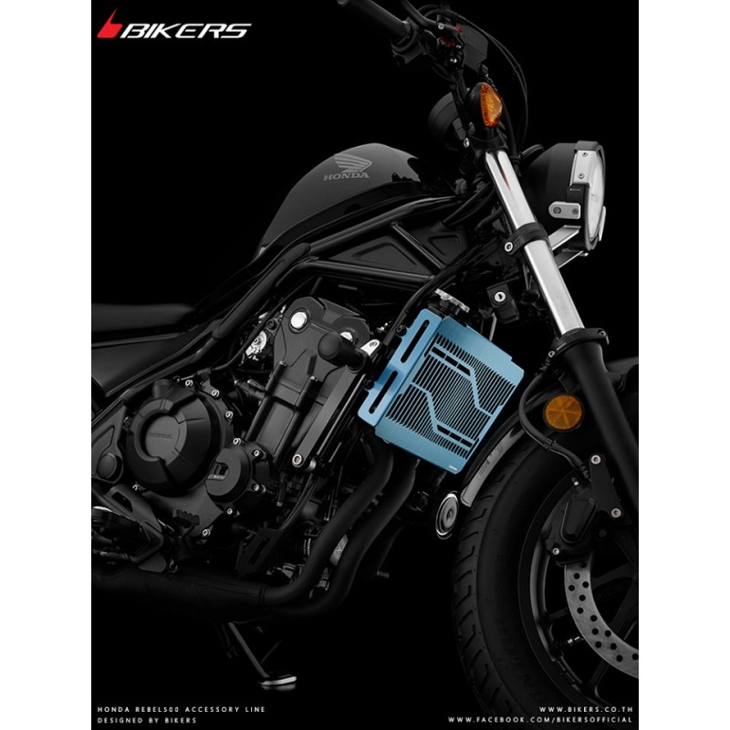 Защита радиатора из нержавеющей стали с титановым покрытием BIKERS Honda CMX 300 Rebel