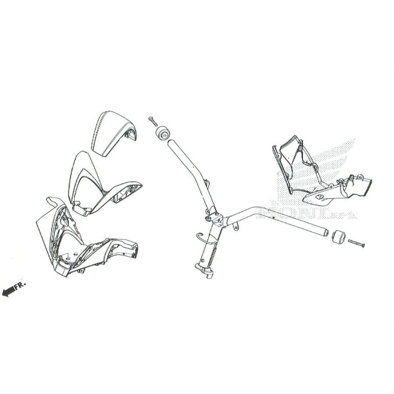 Руль Honda Forza 300 2018 2019 2020