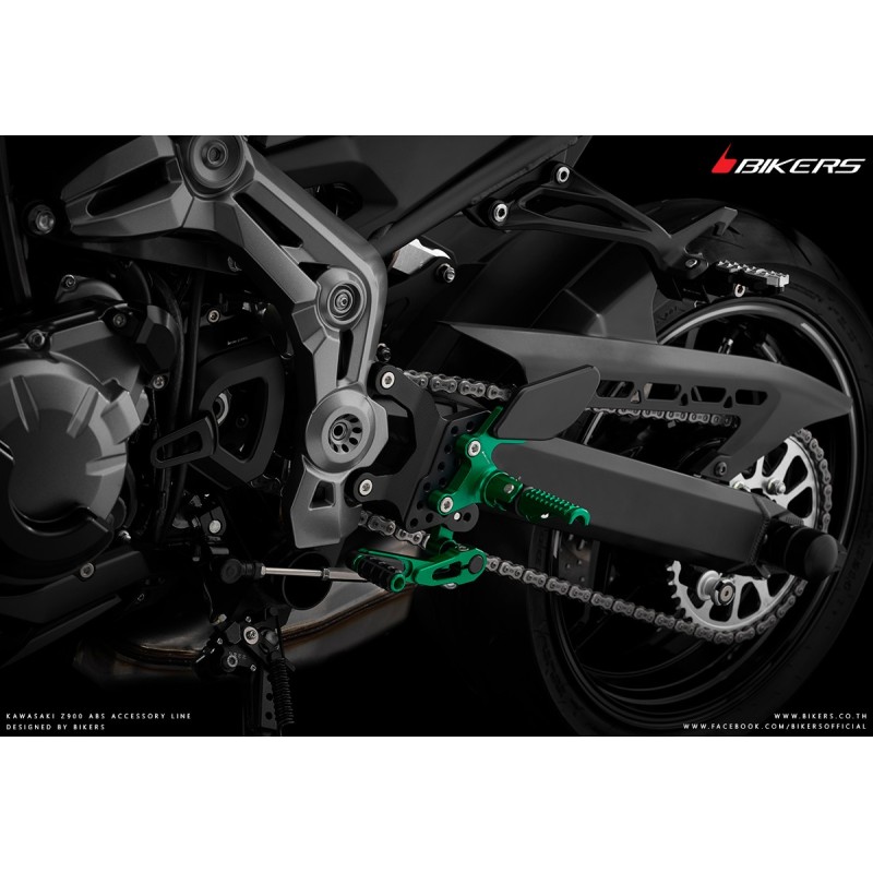Комплект регулируемых водительских подножек BIKERS Kawasaki Z900