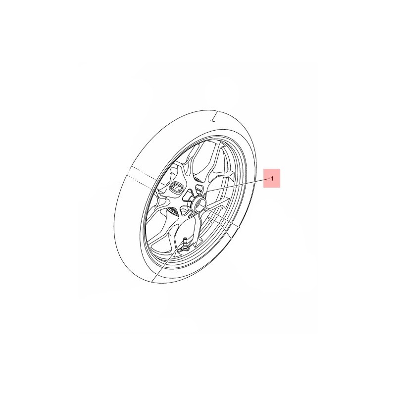 Переднее колесо Yamaha YZF R3 2019/24