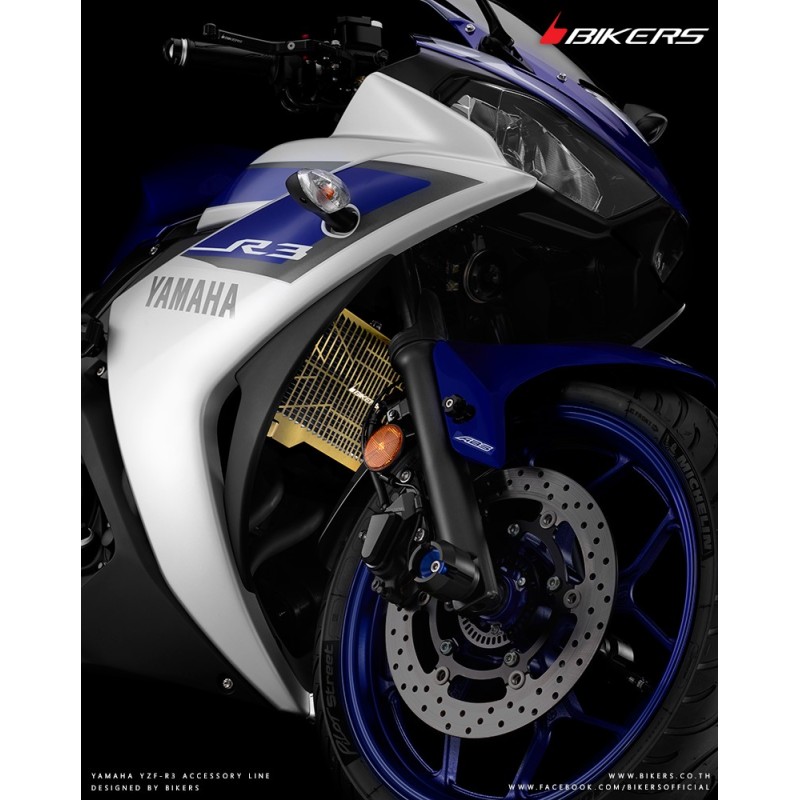 Защита радиатора из нержавеющей стали с титановым покрытием BIKERS Yamaha YZF R3/R25