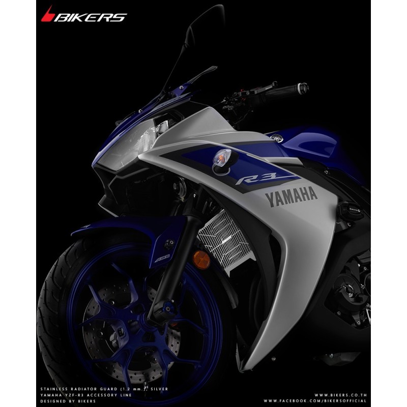 Защита радиатора из нержавеющей стали BIKERS Yamaha YZF R3/R25