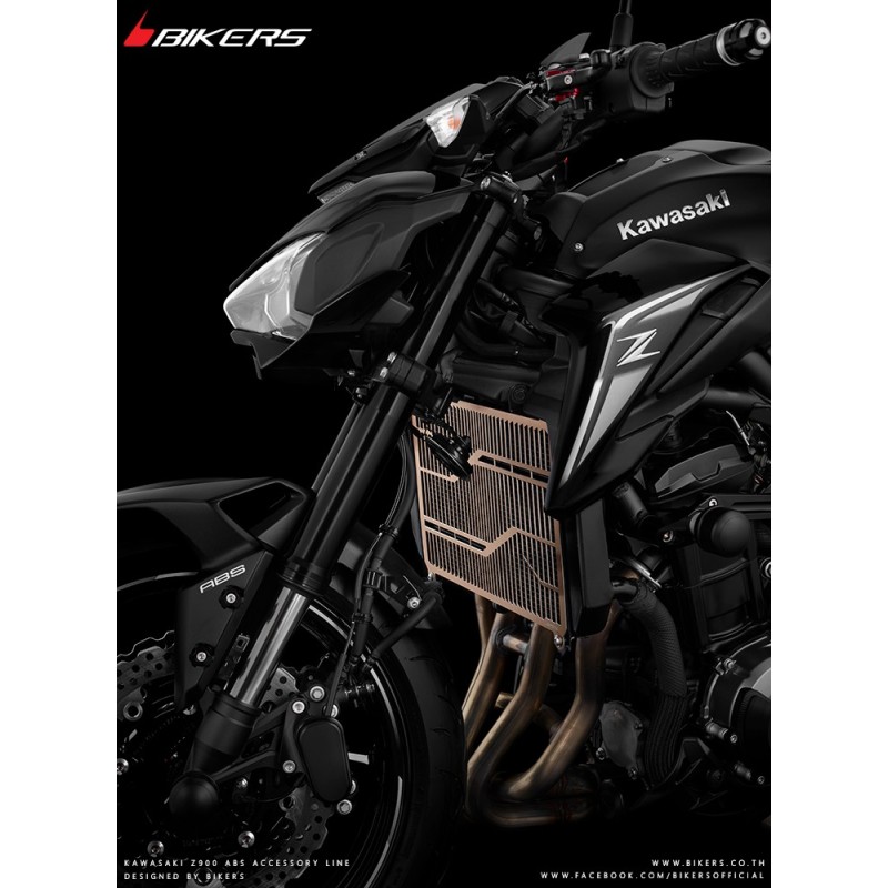 Защита радиатора из нержавеющей стали с титановым покрытием BIKERS Kawasaki Z900