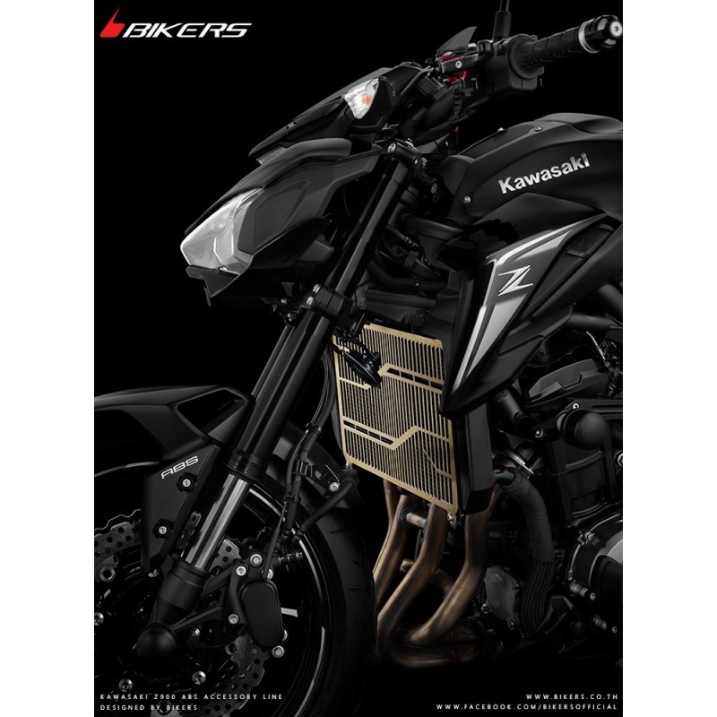 Защита радиатора из нержавеющей стали с титановым покрытием BIKERS Kawasaki Z900