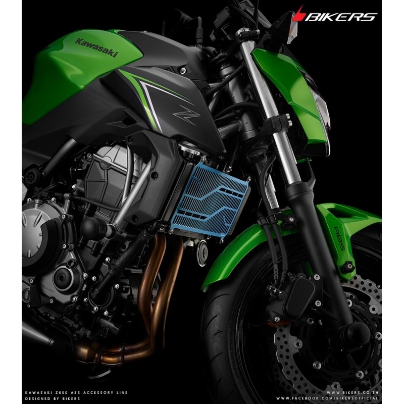 Защита радиатора из нержавеющей стали с титановым покрытием BIKERS Kawasaki Z650