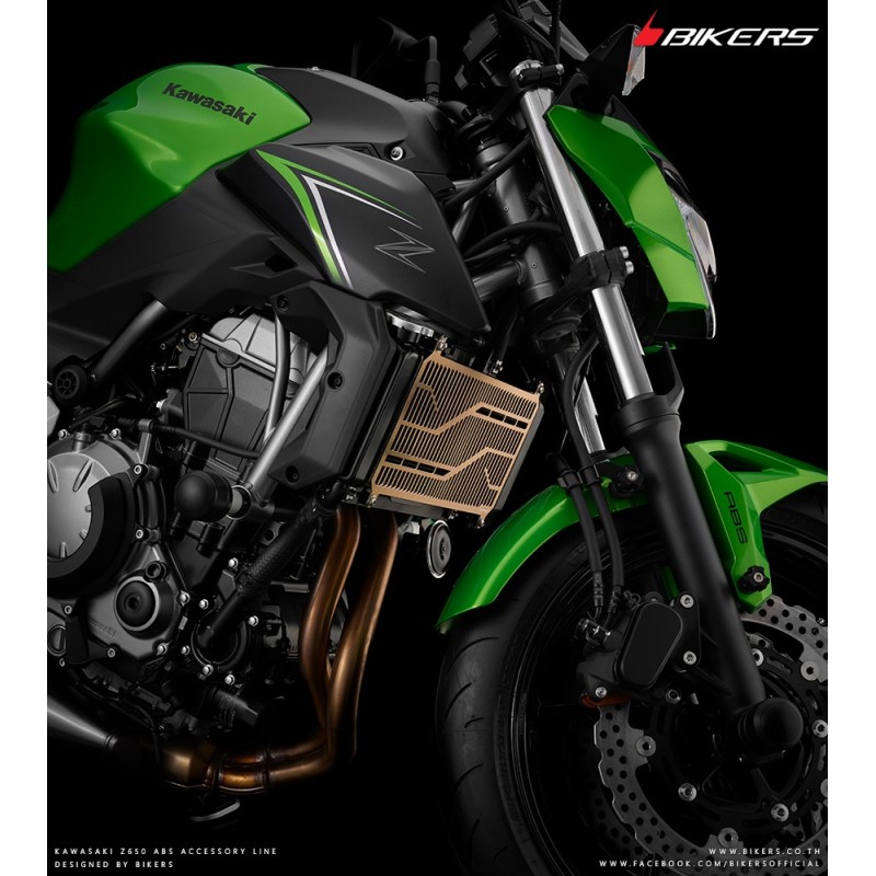 Защита радиатора из нержавеющей стали с титановым покрытием BIKERS Kawasaki Z650