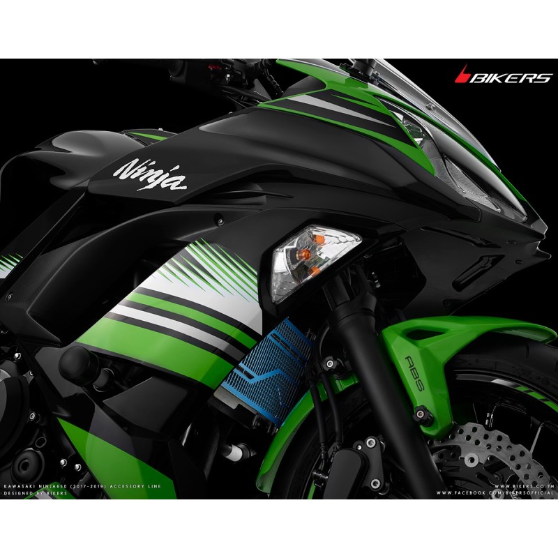 Защита радиатора из нержавеющей стали с титановым покрытием BIKERS Kawasaki NINJA 650