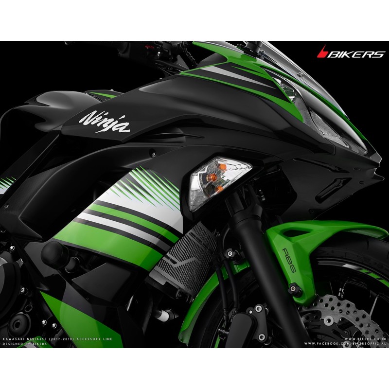 Защита радиатора из нержавеющей стали с титановым покрытием BIKERS Kawasaki NINJA 650
