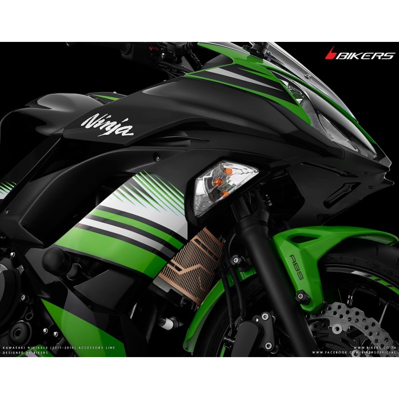 Защита радиатора из нержавеющей стали с титановым покрытием BIKERS Kawasaki NINJA 650