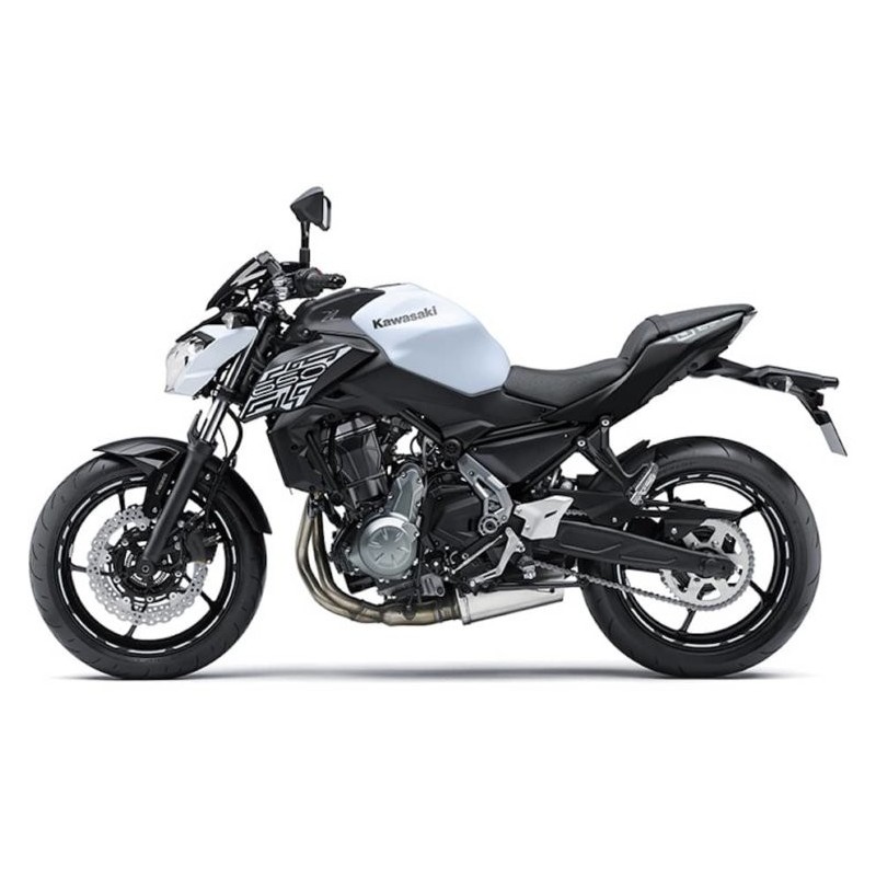 Наклейка левой облицовки Kawasaki Z650 White 2019