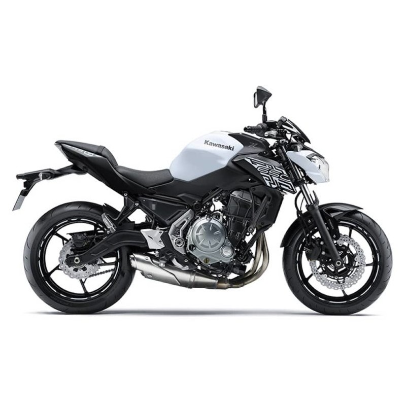 Наклейка правой облицовки Kawasaki Z650 White 2019