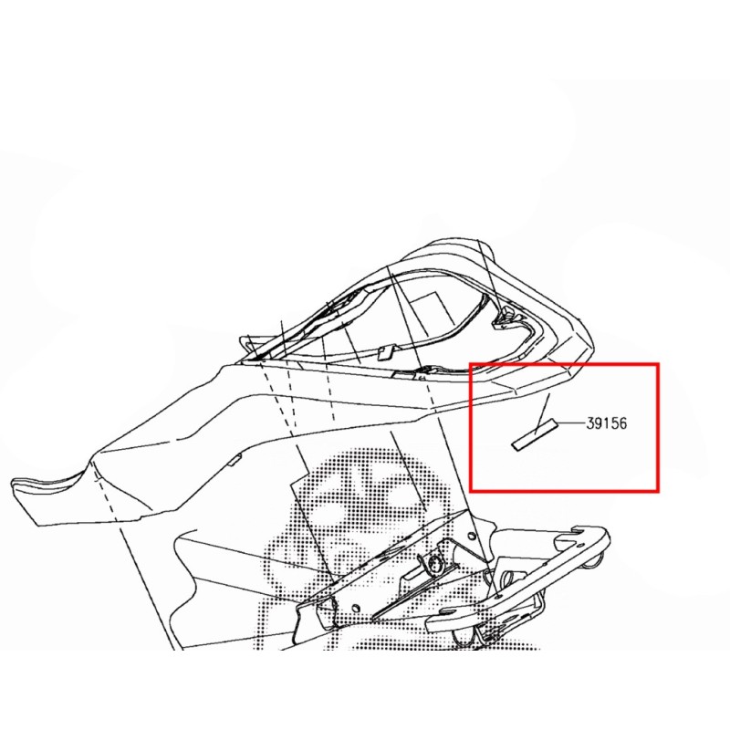 Прокладка 7X44X1 Kawasaki Z900 2017 2018 2019