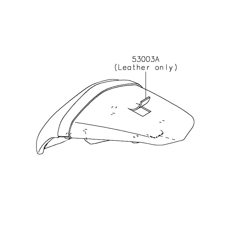 Кожаное заднее сиденье Kawasaki Z650 2020 2021 2022