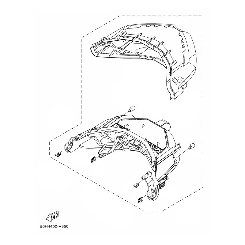 Блок заднего фонаря Yamaha NMAX 2020 2021