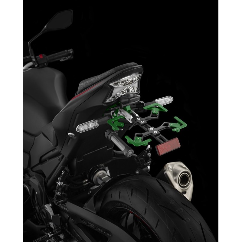 Регулируемый кронштейн номерного знака BIKERS Kawasaki Z900 2020 2021 2022 2023