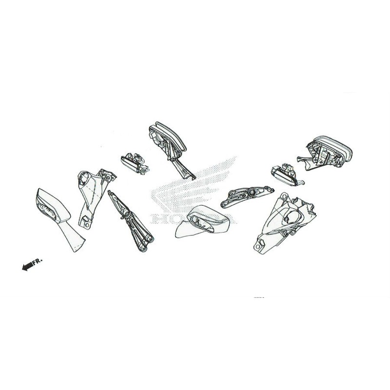 Кронштейн левого зеркала Honda Forza 350 2021 2022