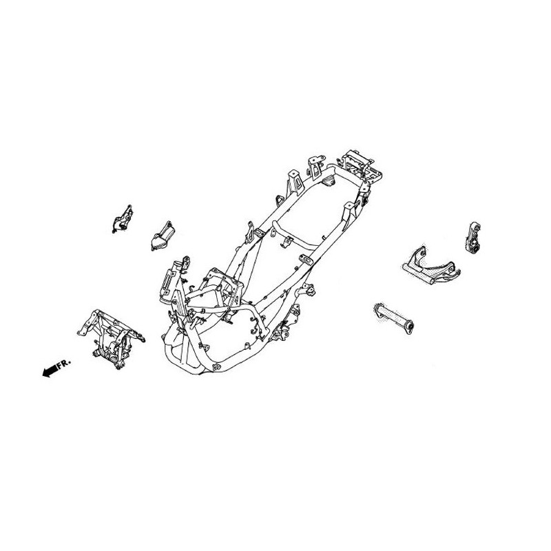 Кронштейн («паук») фары Honda Forza 350 2021 2022