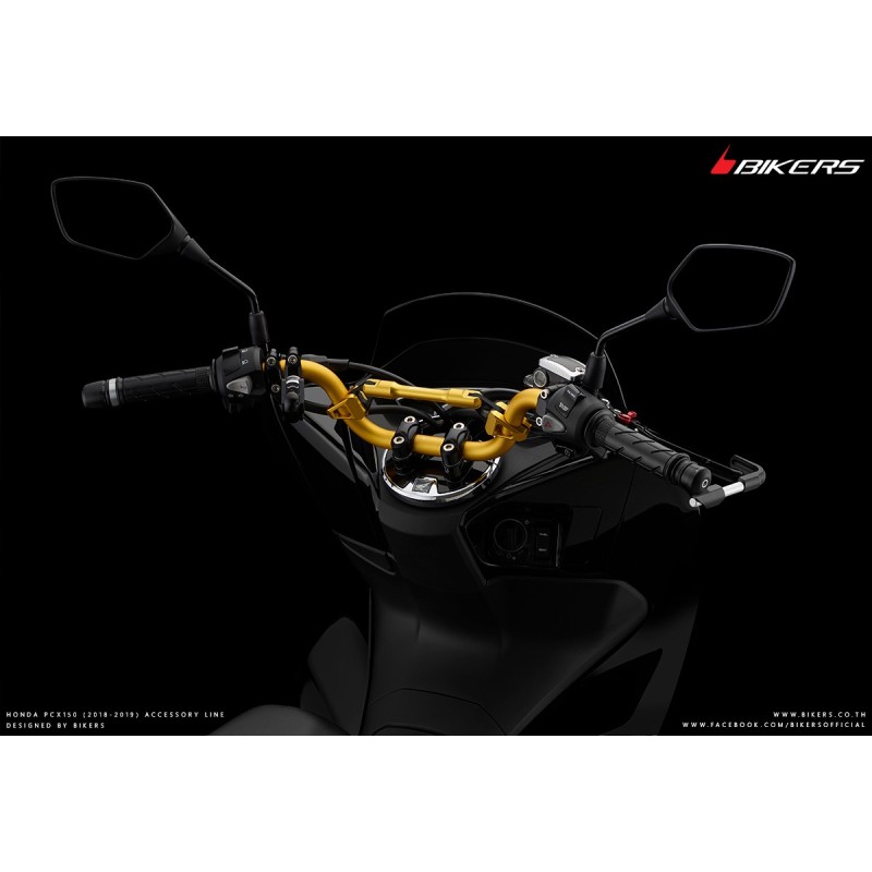 Руль с поперечиной BIKERS Honda PCX 2021 стандартная версия и ABS