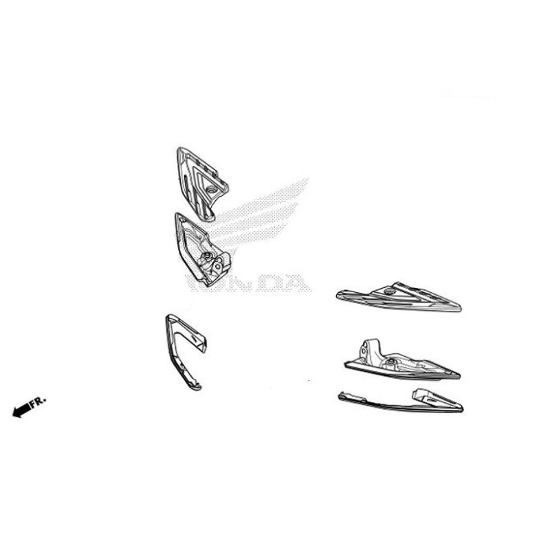 Накладка правой подножки Honda PCX 125/160 v5 2021 2022 2023 2024