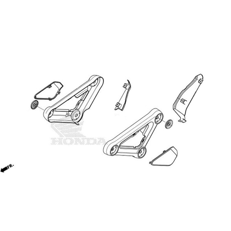 Правая центральная панель Honda MSX GROM 125 2021 2022 2023
