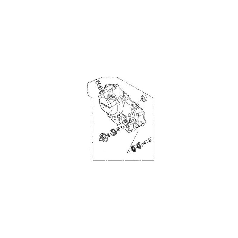 Правая крышка картера Honda CRF300 2021 2022