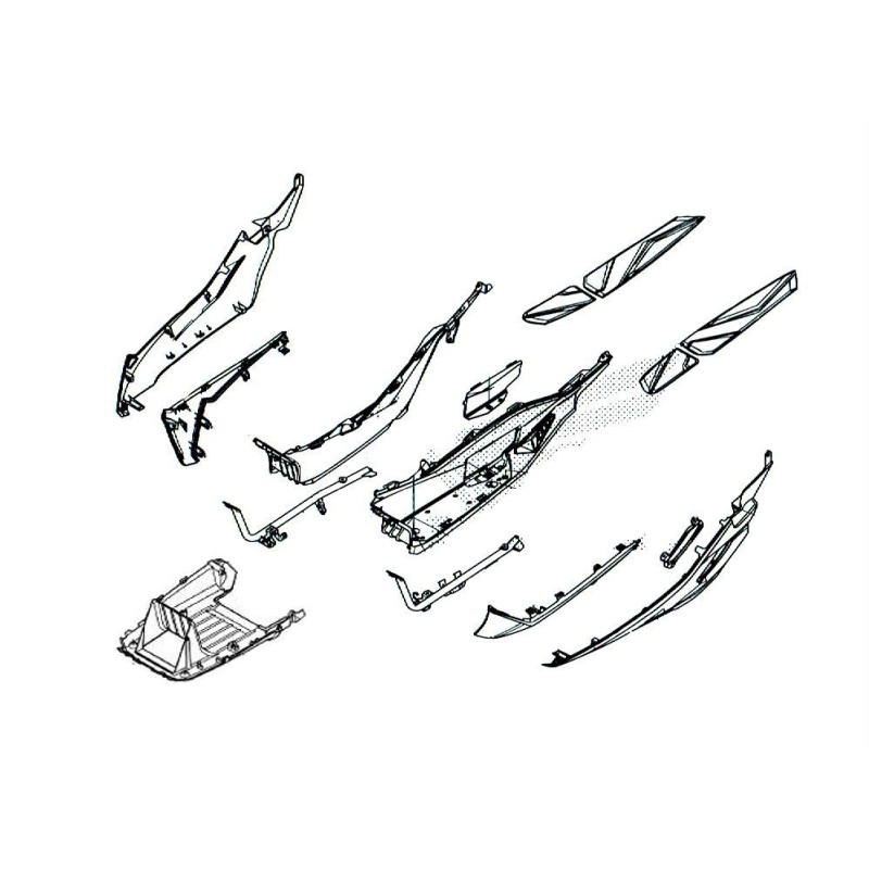 Левая площадка для ног Honda Forza 125 2021