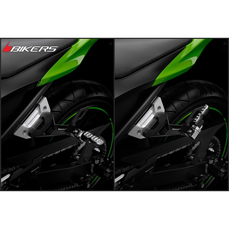 Комплект пассажирских подножек BIKERS Kawasaki Z300 / Z250