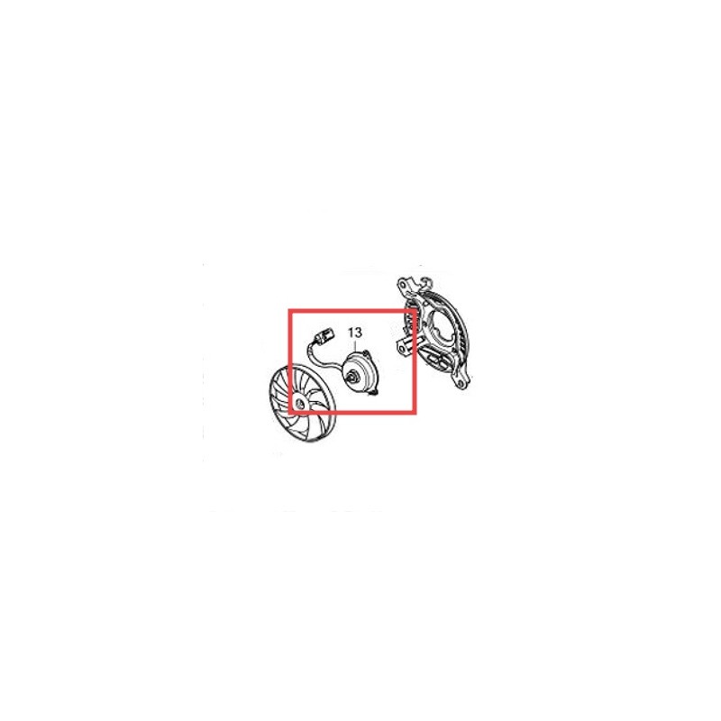 Электродвигатель вентилятора в сборе Honda CRF 250L 2017 2018 2019