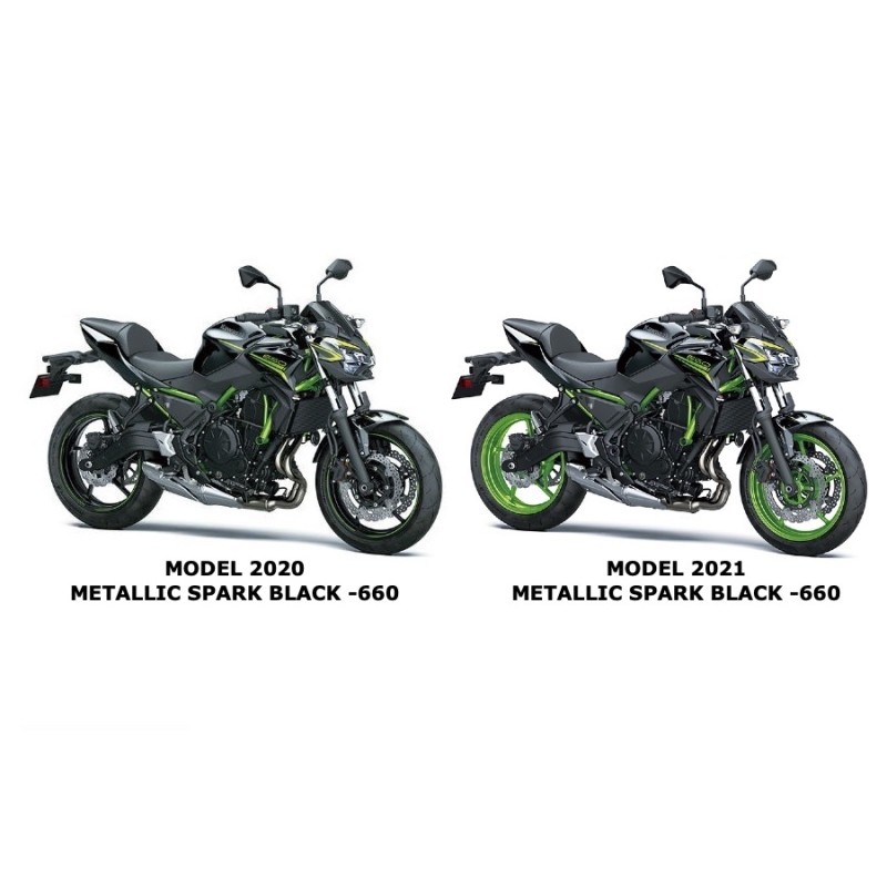 Комплект наклеек топливного бака Kawasaki Z650 Black 2020 2021