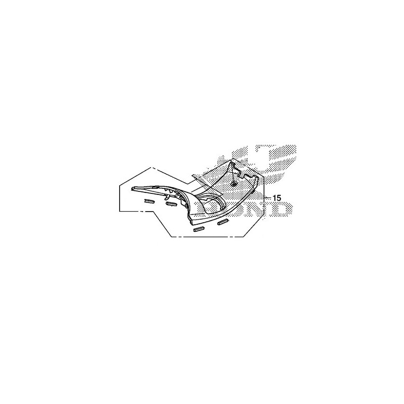 Окантовка лючка топливного бака Honda PCX 125/150 v2