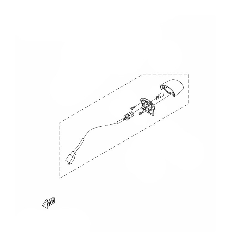 Фонарь номерного знака Yamaha YZF R15 / R15M 2022 2023