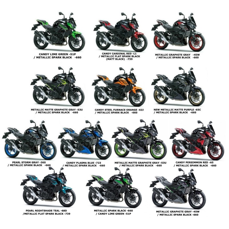 Наклейка левой наружной облицовки Kawasaki Z400