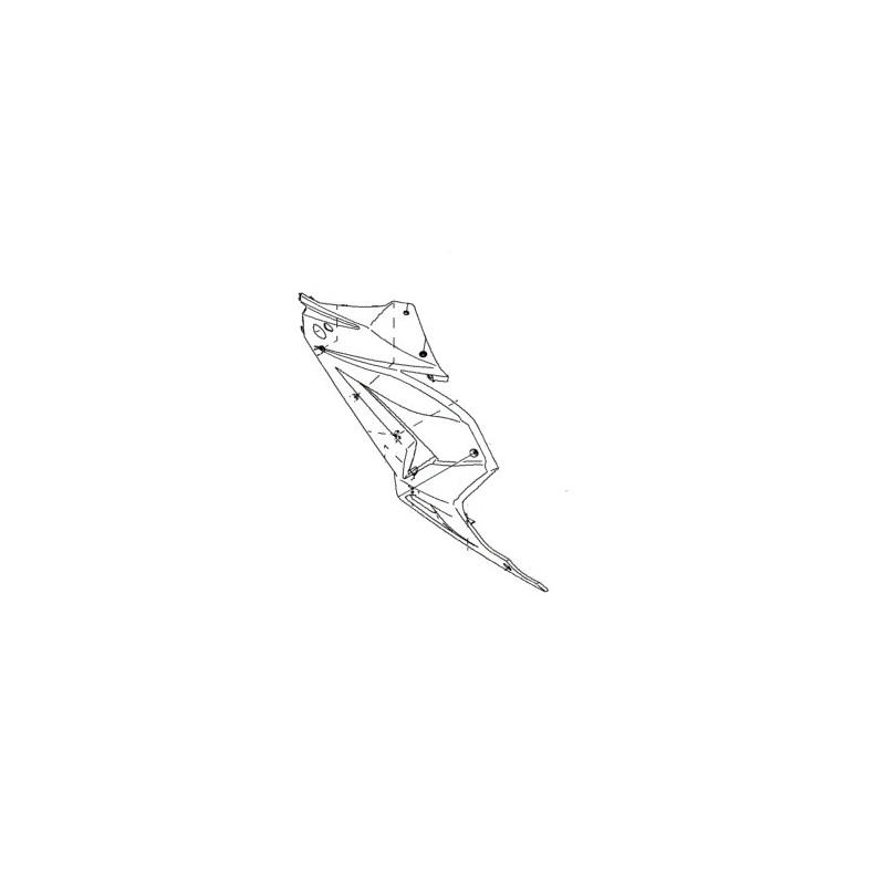 Левый обтекатель Kawasaki Ninja 250R