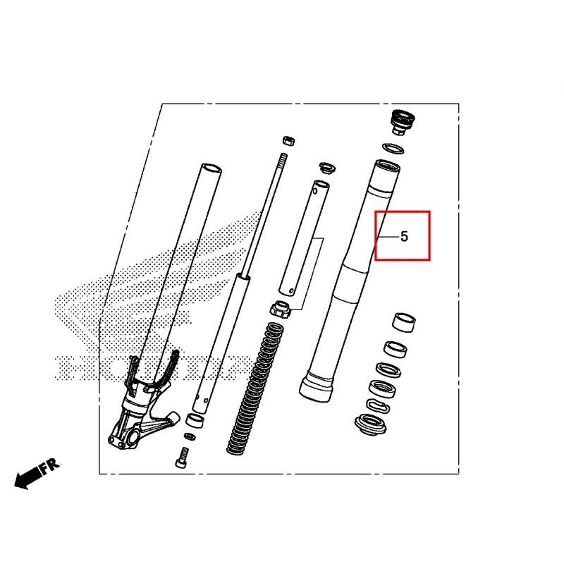 Наружная труба передней вилки Honda CBR650R