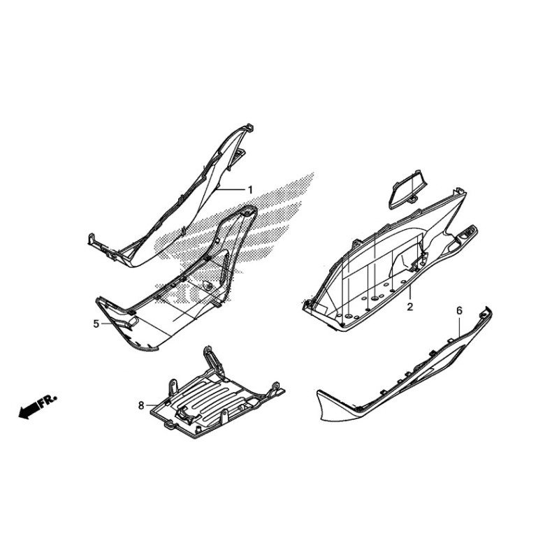 Нижняя панель Honda PCX 125/150 v2