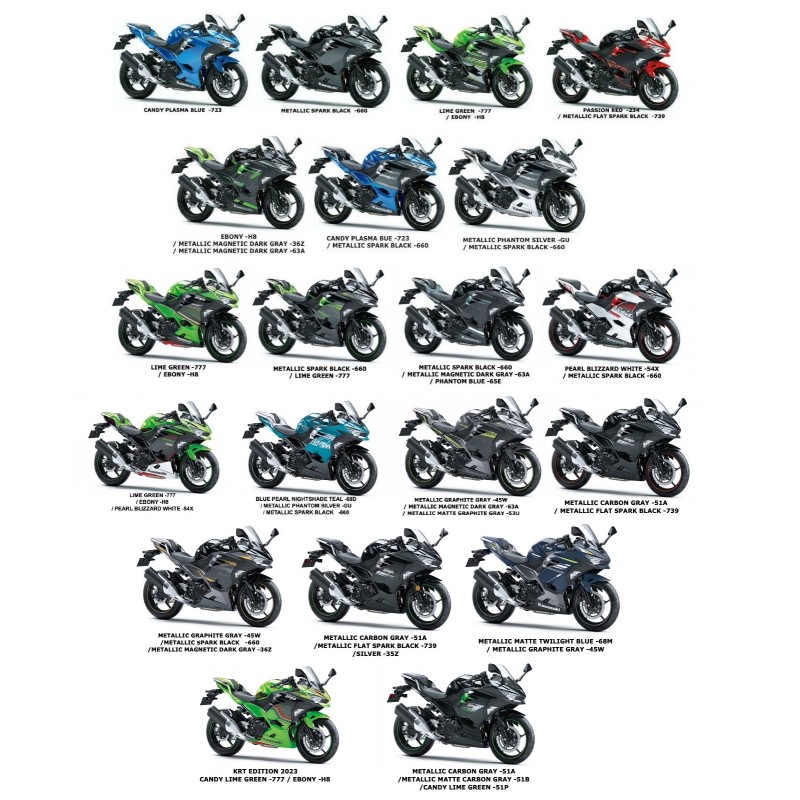 Правый нижний обтекатель Kawasaki NINJA 400