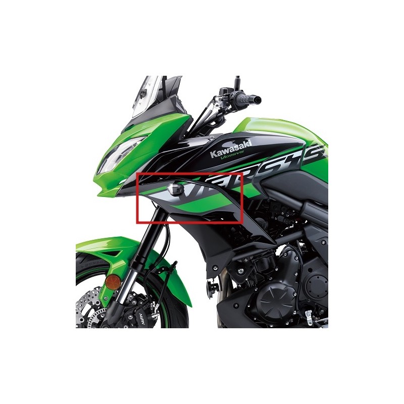 Наклейка левой передней облицовки Kawasaki Versys 650 2018 Candy Lime Green