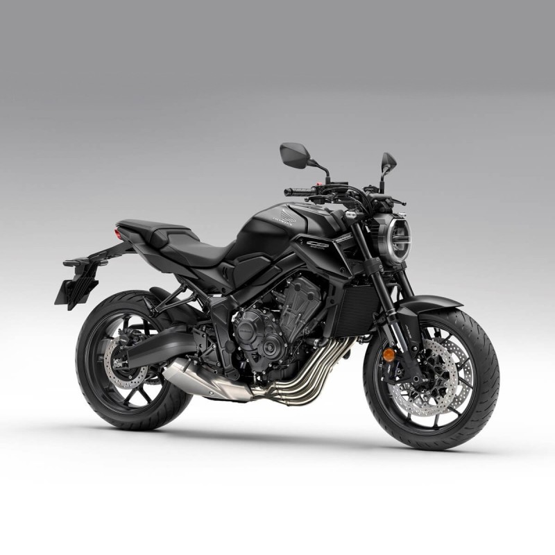 Чёрная левая водительская подножка Honda CB650R Black Edition