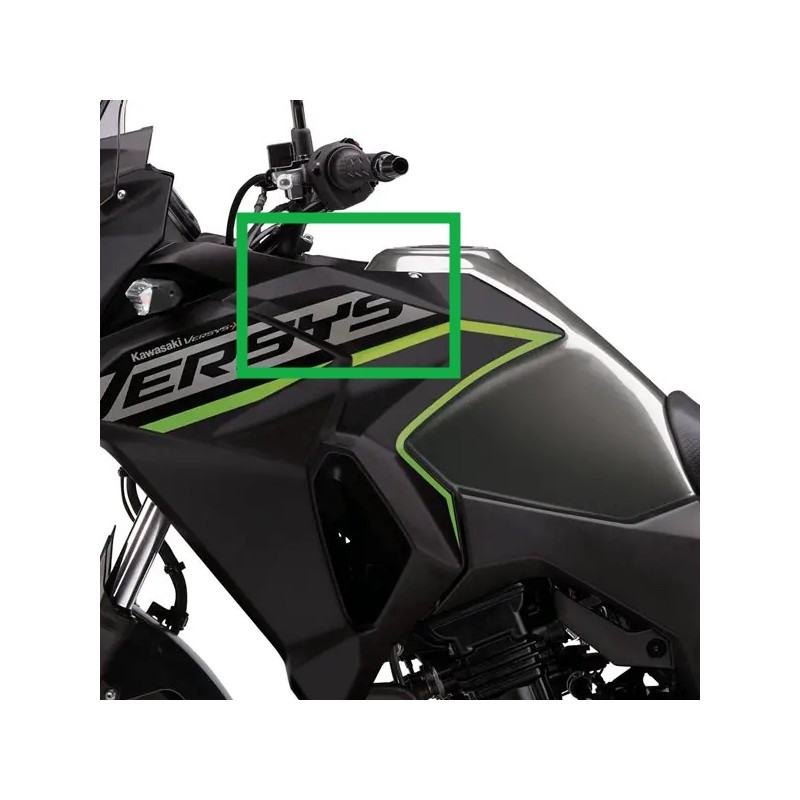 Наклейка левой верхней облицовки топливного бака Kawasaki Versys-X 300 Gray 2019