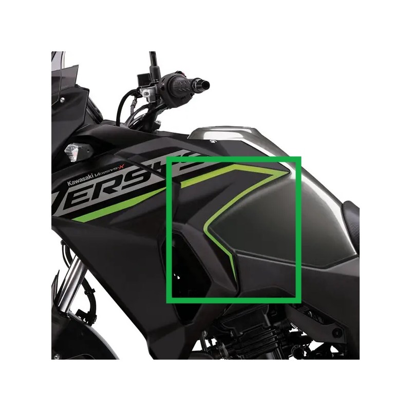 Наклейка левой нижней облицовки топливного бака Kawasaki Versys-X 300 Gray 2019