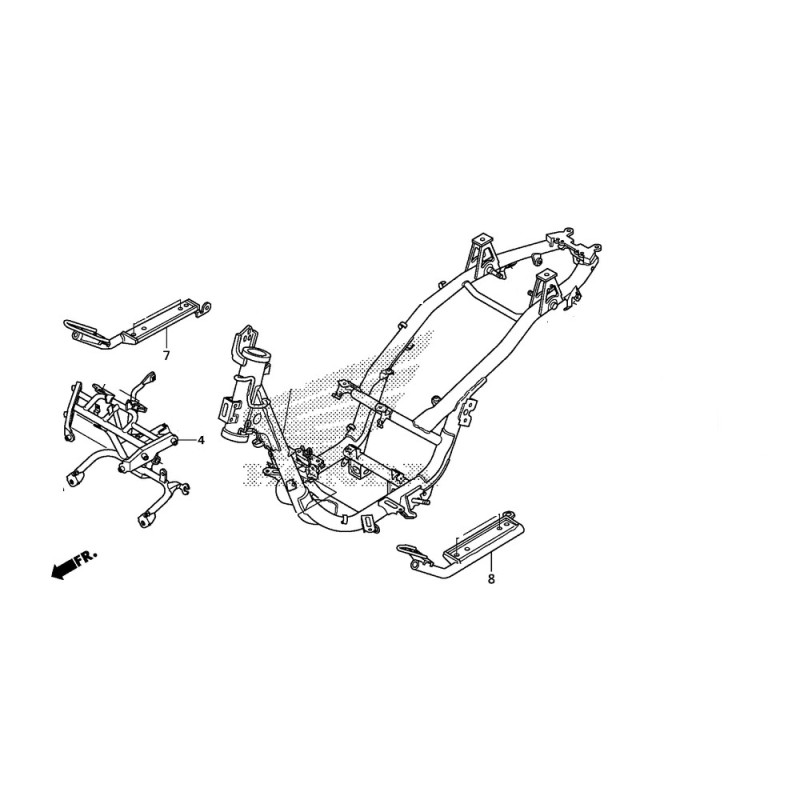 Кронштейн («паук») фары Honda PCX 125/150 v2